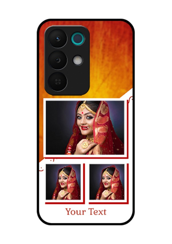 Realme 15X 5G Custom Glass Phone Case - Wedding Memories Design