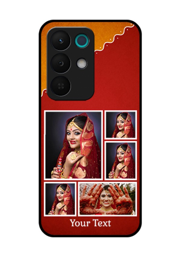 Realme 15X 5G Custom Glass Phone Case - Wedding Pic Upload Design