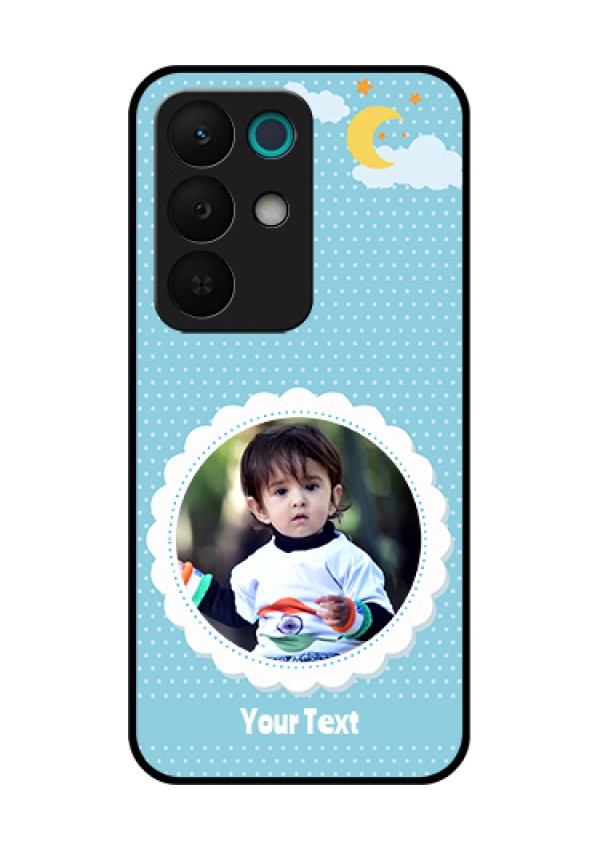 Realme 15X 5G Custom Glass Phone Case - Violet Pattern Design