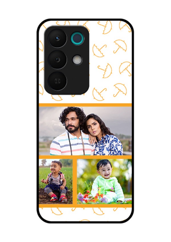 Realme 15X 5G Custom Glass Phone Case - Yellow Pattern Design