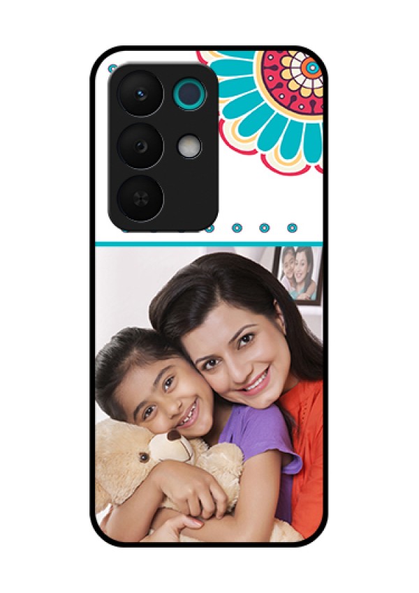 Realme 15X 5G Custom Glass Phone Case - Flower Design