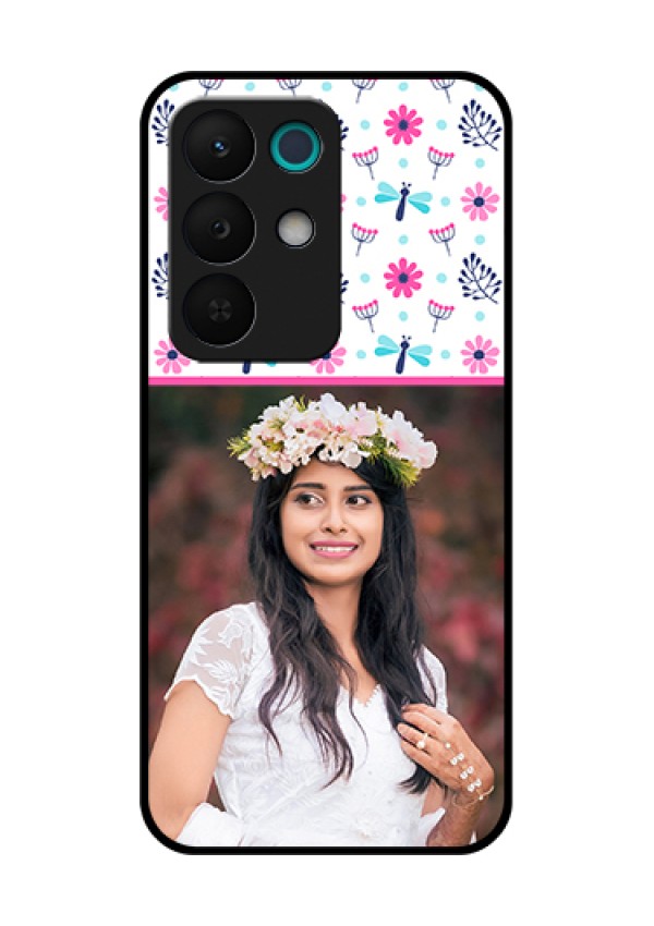 Realme 15X 5G Custom Glass Phone Case - Colorful Flower Design