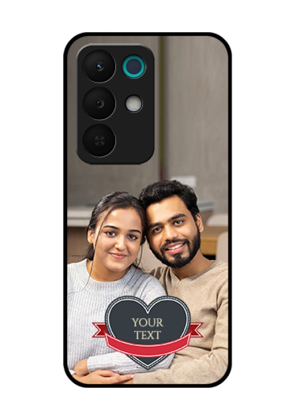 Realme 15X 5G Custom Glass Phone Case - Just Married Couple Design