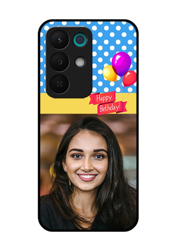 Realme 15X 5G Custom Glass Phone Case - Happy Birthday Design