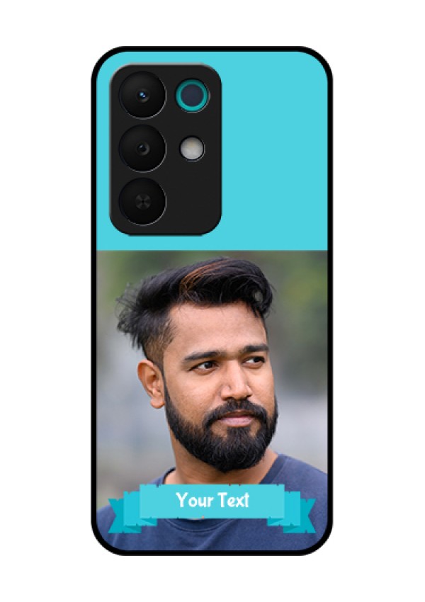 Realme 15X 5G Custom Glass Phone Case - Blue Color Design