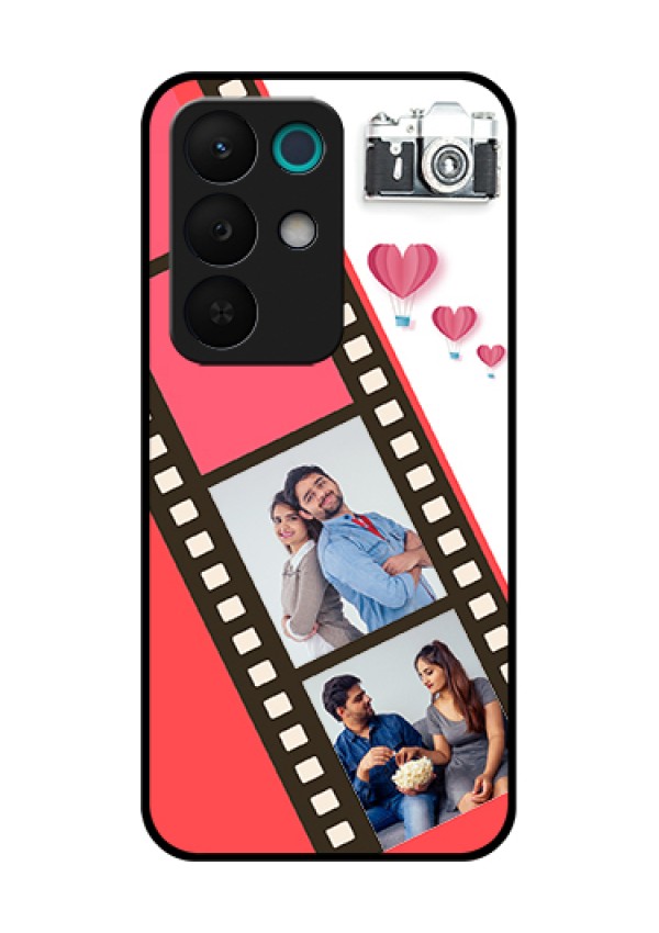 Realme 15X 5G Custom Glass Phone Case - 3 Image Holder With Film Reel