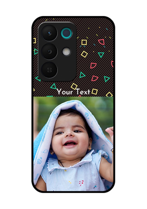 Realme 15X 5G Custom Glass Phone Case - With Confetti Birthday Design