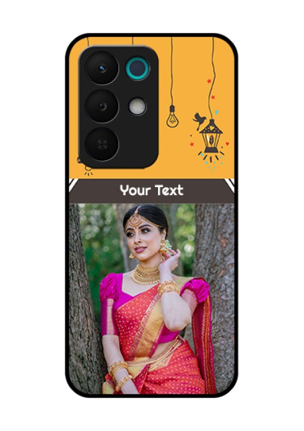Realme 15X 5G Custom Glass Phone Case - With Family Picture And Icons