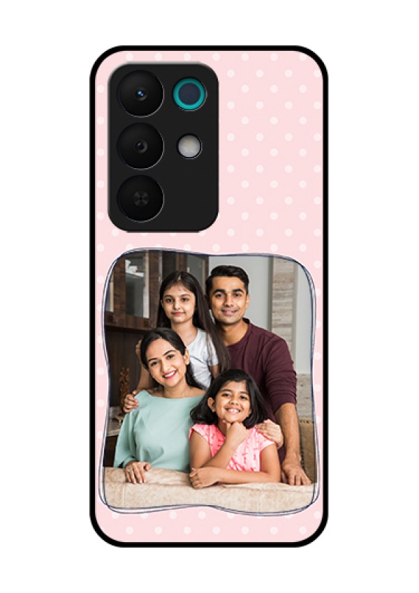 Realme 15X 5G Custom Glass Phone Case - Family With Dots Design