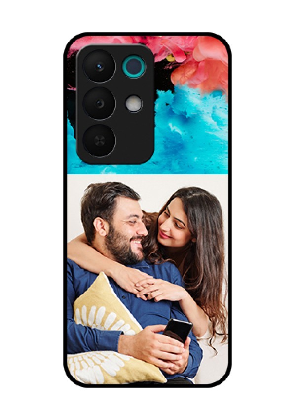 Realme 15X 5G Custom Glass Phone Case - Quote With Acrylic Painting Design