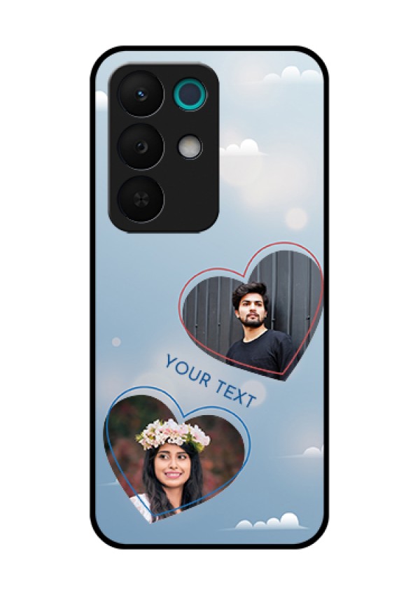 Realme 15X 5G Custom Glass Phone Case - Blue Color Couple Design