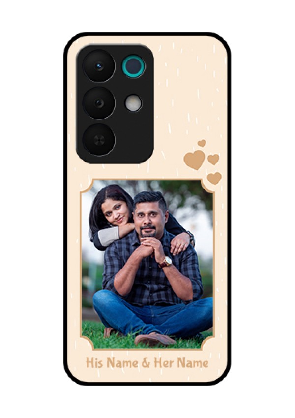 Realme 15X 5G Custom Glass Phone Case - With Confetti Love Design