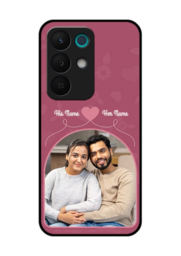 Realme 15X 5G Custom Glass Phone Case - Love Floral Design