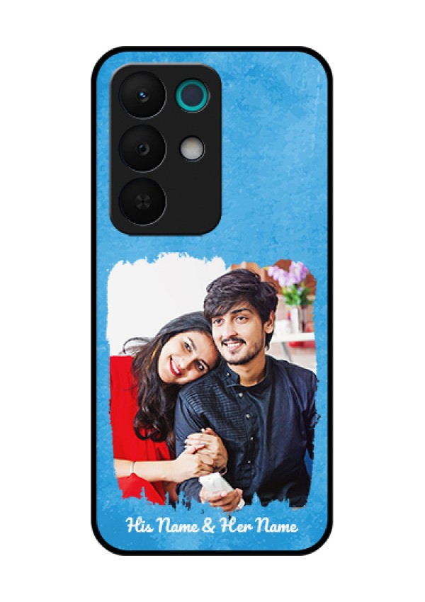 Realme 15X 5G Custom Glass Phone Case - Blue Color Vintage Design