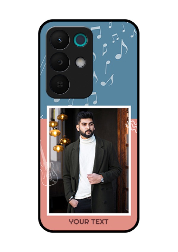 Realme 15X 5G Custom Glass Phone Case - With Color Musical Note Design