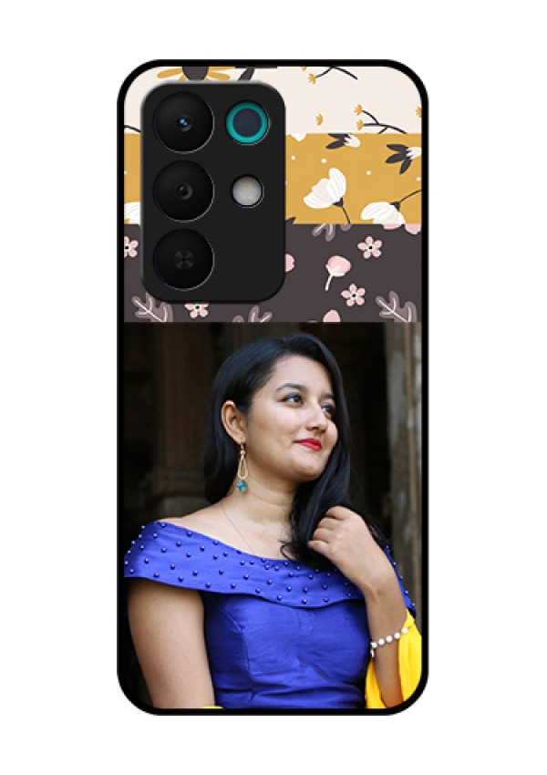 Realme 15X 5G Custom Glass Phone Case - Stylish Floral Design