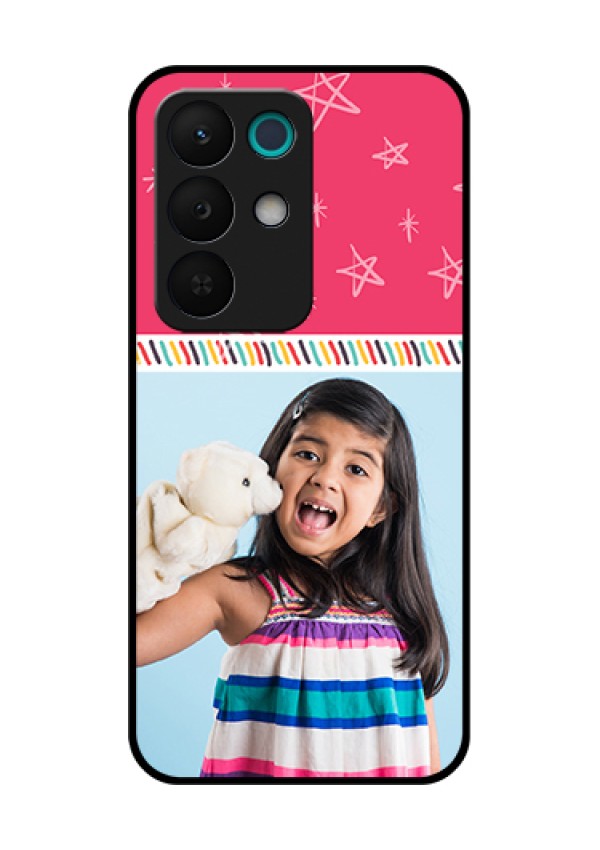 Realme 15X 5G Custom Glass Phone Case - Line Art Design