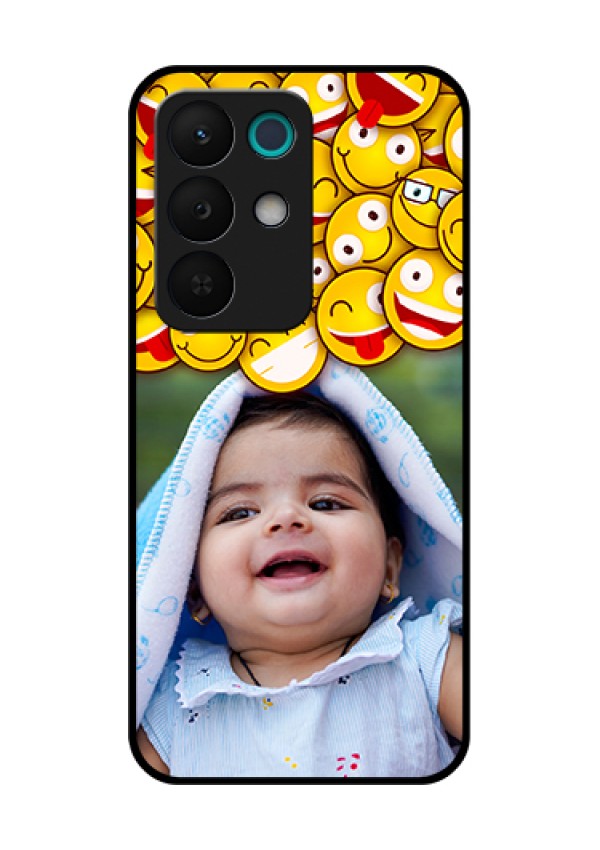 Realme 15X 5G Custom Glass Phone Case - With Smiley Emoji Design