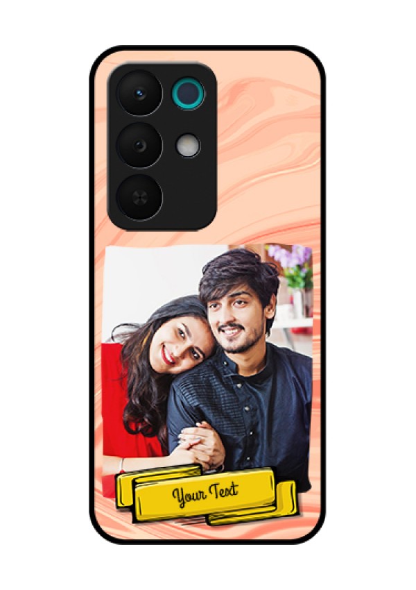 Realme 15X 5G Custom Glass Phone Case - Marble Texture Design