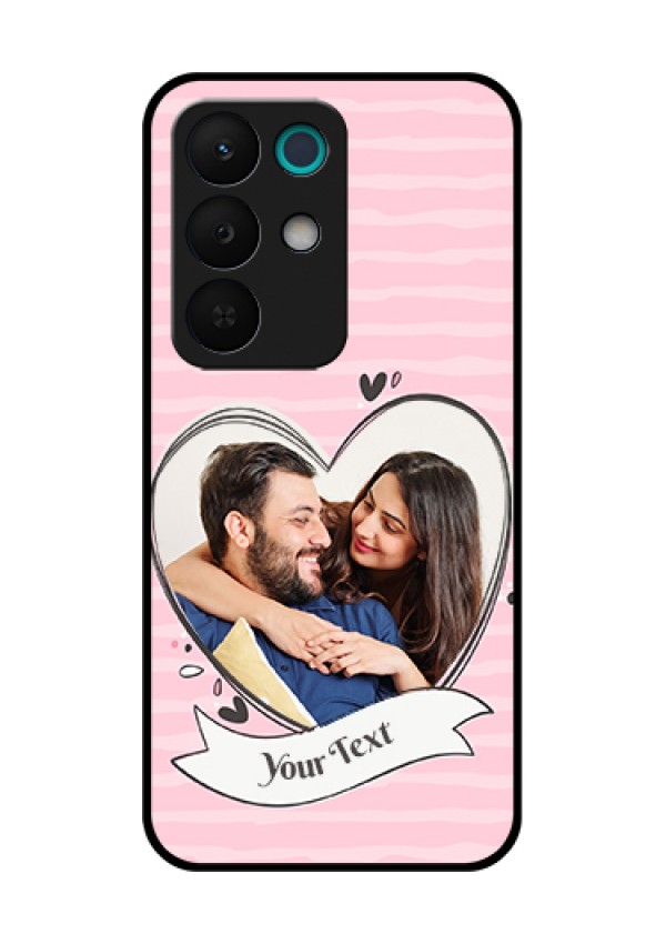 Realme 15X 5G Custom Glass Phone Case - Vintage Heart Design