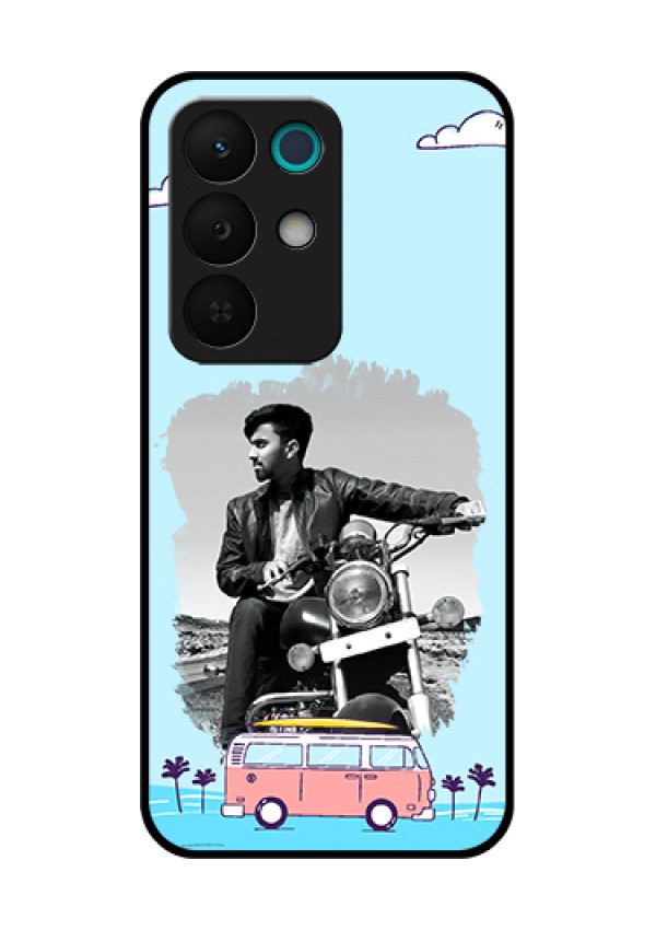 Realme 15X 5G Custom Glass Phone Case - Travel & Adventure Design