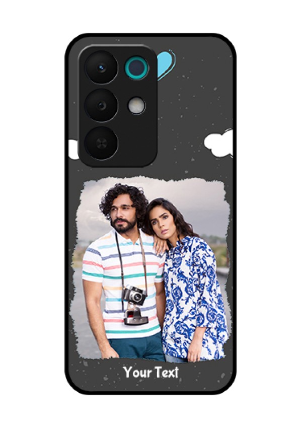 Realme 15X 5G Custom Glass Phone Case - Splashes With Love Doodles Design
