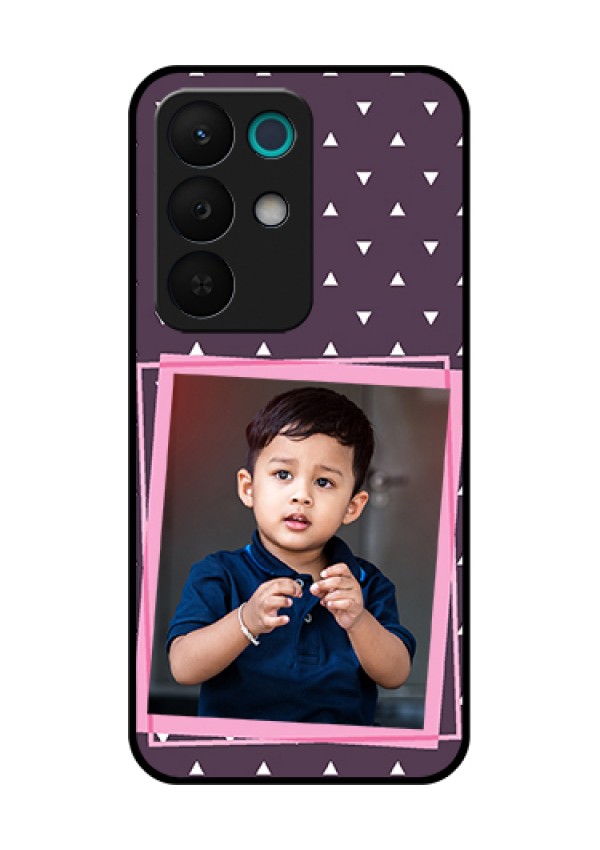 Realme 15X 5G Custom Glass Phone Case - Triangle Pattern Dotted Design