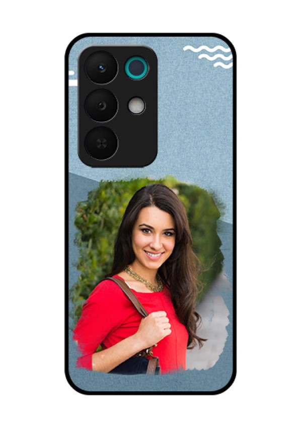 Realme 15X 5G Custom Glass Phone Case - Grunge Line Art Design