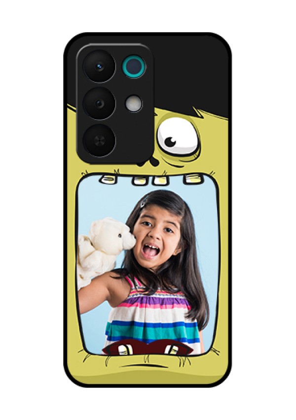 Realme 15X 5G Custom Glass Phone Case - Cartoon Monster Back Case Design