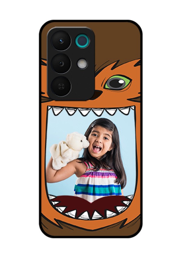 Realme 15X 5G Custom Glass Phone Case - Owl Monster Back Case Design