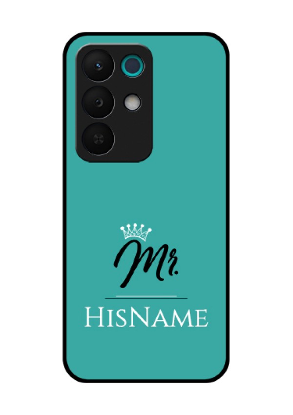 Realme 15X 5G Custom Glass Phone Case - Mr With Name Design