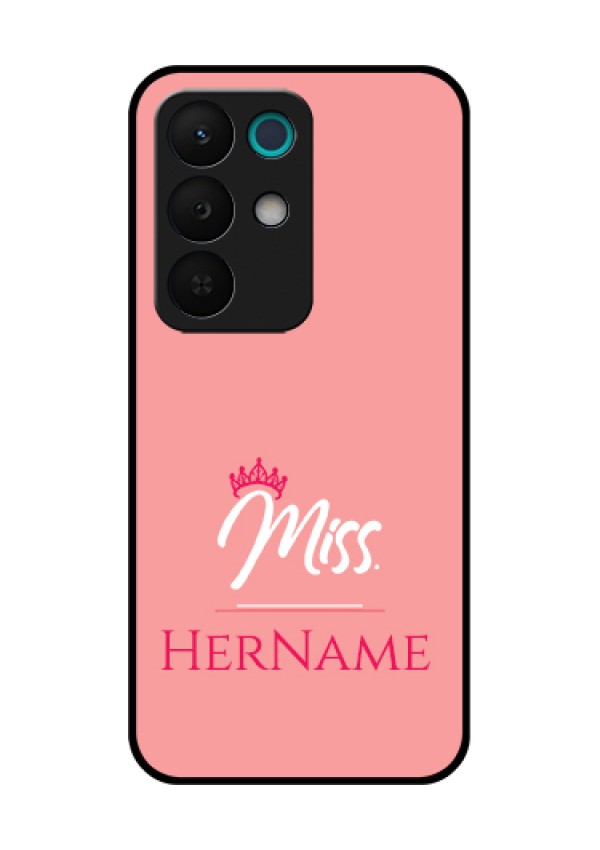 Realme 15X 5G Custom Glass Phone Case - Mrs With Name Design