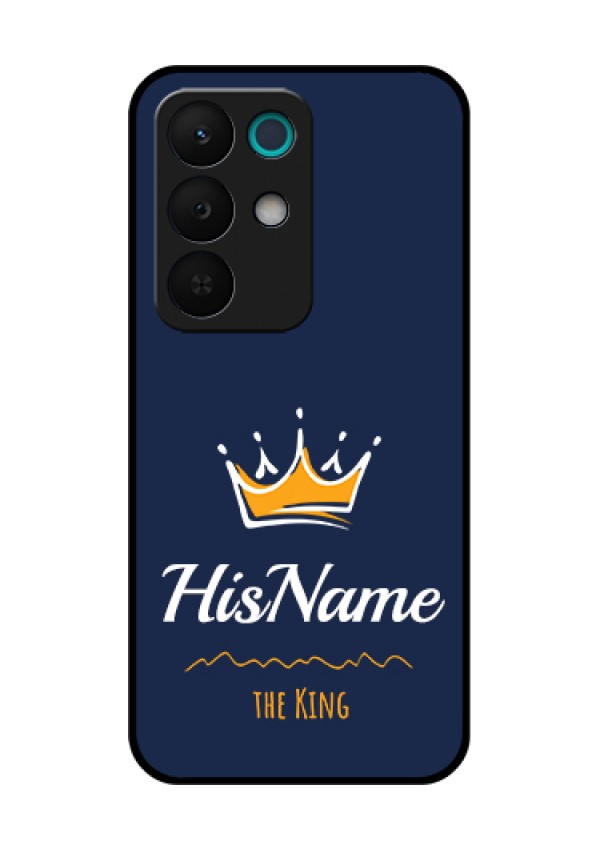 Realme 15X 5G Custom Glass Phone Case - King With Name Design