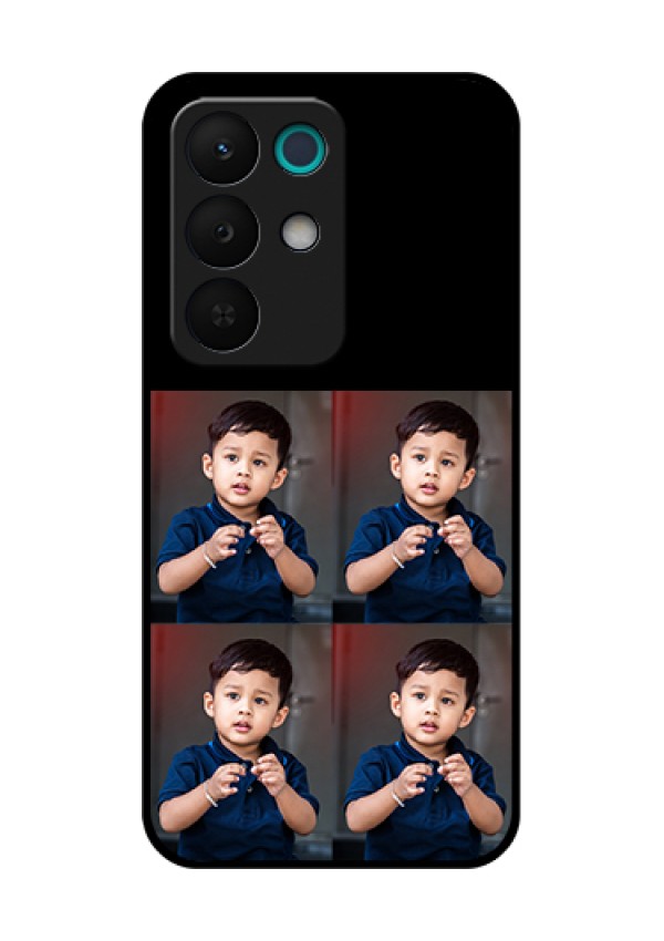 Realme 15X 5G Custom Glass Phone Case - 4 Image Holder Design