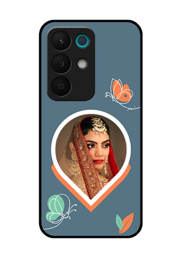 Realme 15X 5G Custom Glass Phone Case - Droplet Butterflies Design
