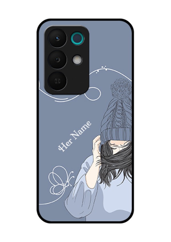 Realme 15X 5G Custom Glass Phone Case - Girl In Winter Outfit Design