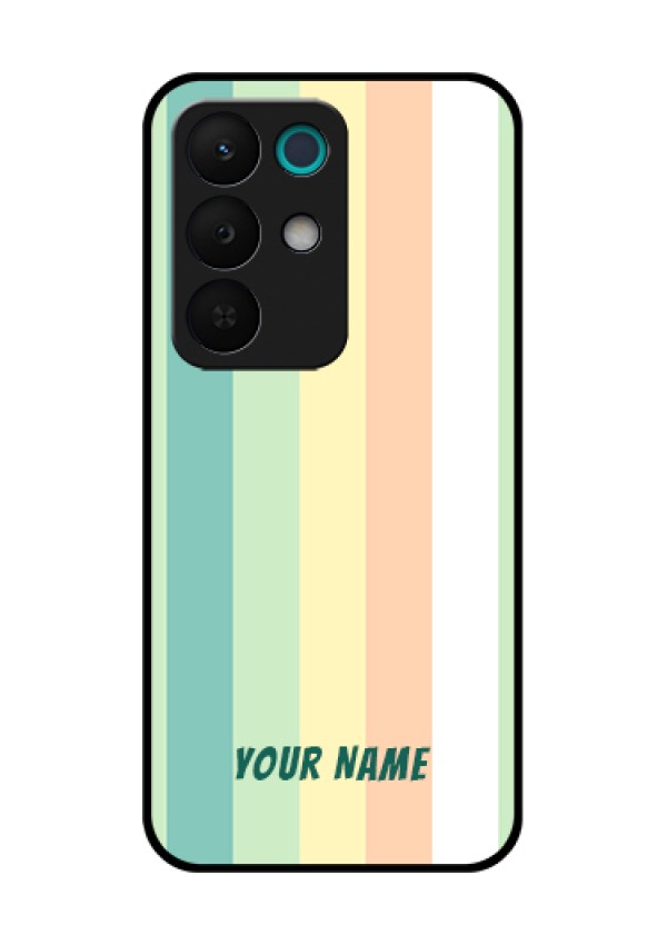 Realme 15X 5G Custom Glass Phone Case - Multi - Colour Stripes Design