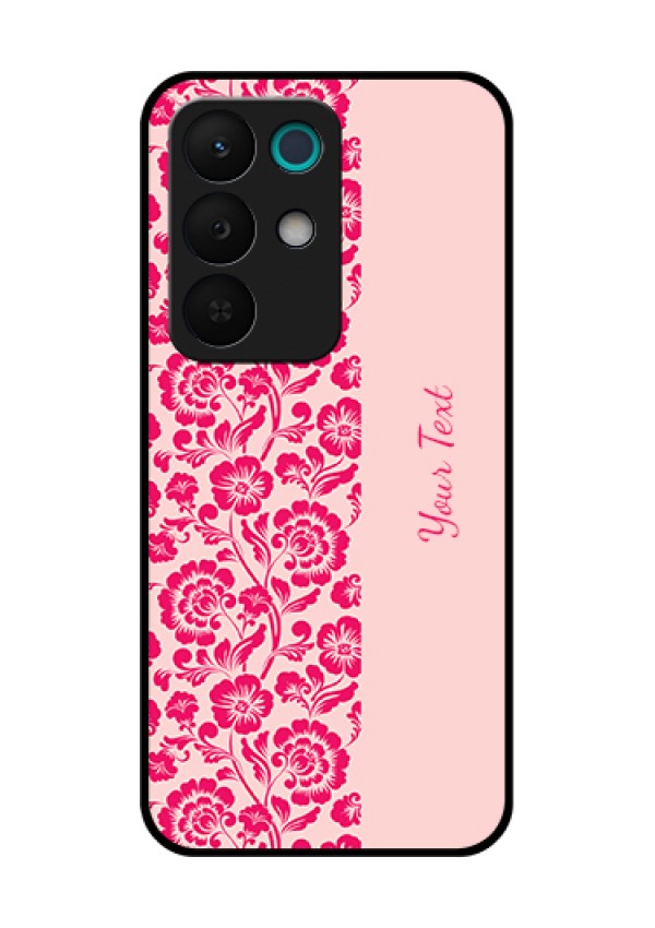 Realme 15X 5G Custom Glass Phone Case - Attractive Floral Pattern Design