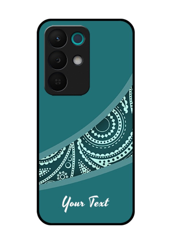 Realme 15X 5G Custom Glass Phone Case - Semi Visible Floral Design