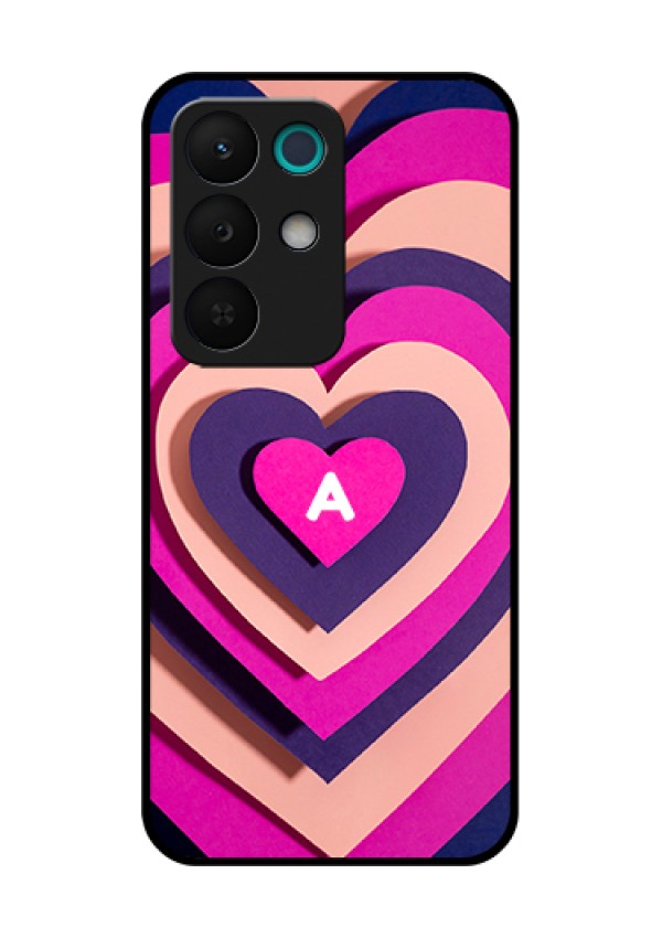Realme 15X 5G Custom Glass Phone Case - Cute Heart Pattern Design