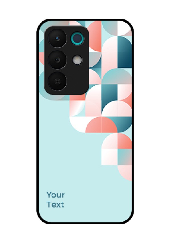 Realme 15X 5G Custom Glass Phone Case - Stylish Semi - Circle Pattern Design