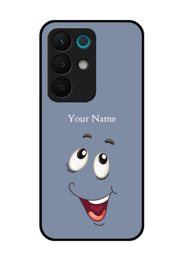 Realme 15X 5G Custom Glass Phone Case - Laughing Cartoon Face Design