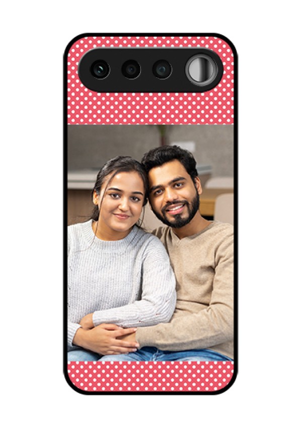 Realme 16 5G Custom Glass Phone Case - White Dotted Design