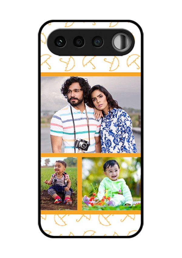 Realme 16 5G Custom Glass Phone Case - Yellow Pattern Design