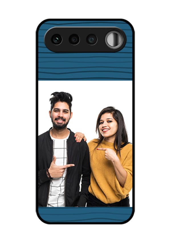 Realme 16 5G Custom Glass Phone Case - Blue Pattern Cover Design