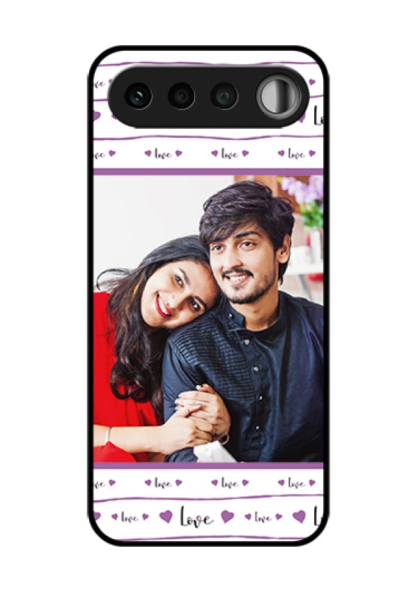Realme 16 5G Custom Glass Phone Case - Couples Heart Design