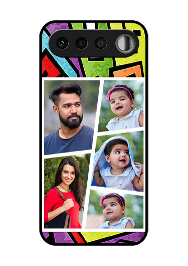 Realme 16 5G Custom Glass Phone Case - Graffiti Pattern Design