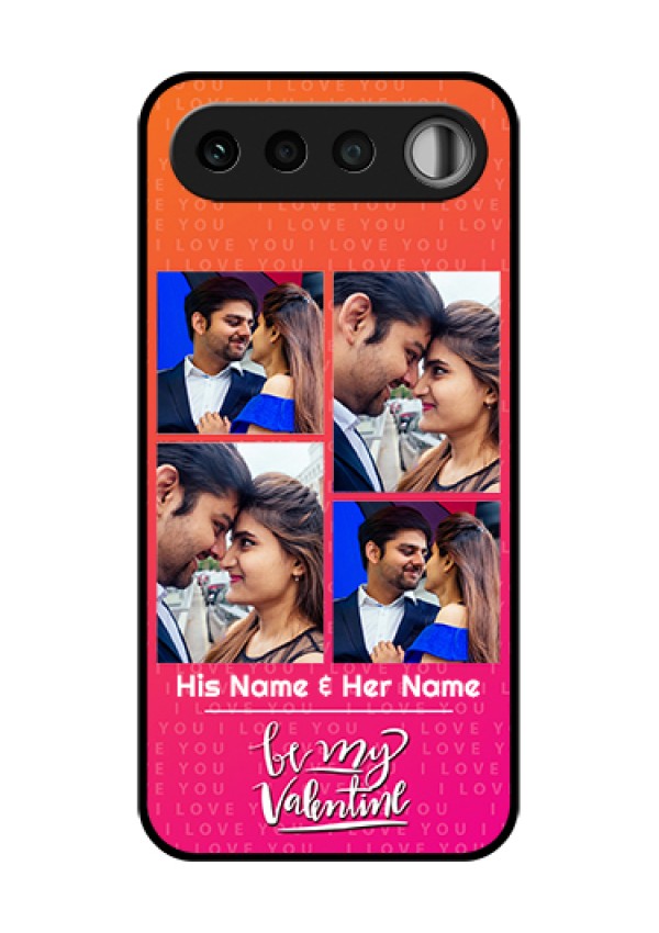 Realme 16 5G Custom Glass Phone Case - I Love You Pink Design