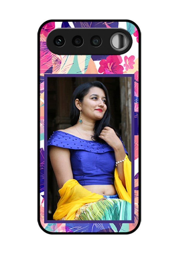 Realme 16 5G Custom Glass Phone Case - Abstract Floral Design