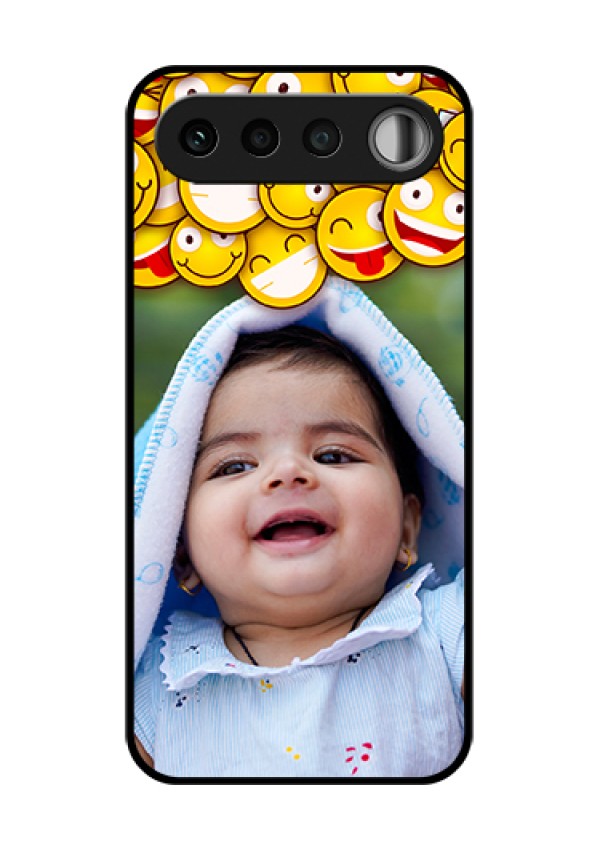 Realme 16 5G Custom Glass Phone Case - With Smiley Emoji Design